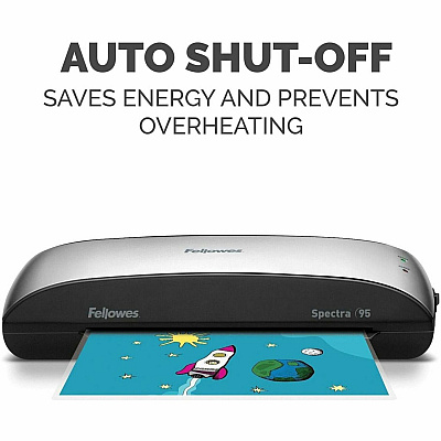Fellowes Spectra 95 Thermal Laminator for Home or Home Office Use with 10 Pouch Starter Kit (5738201)