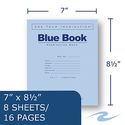 Roaring Spring Blue Book 8-sheet Exam Booklet (ROA77512EA)