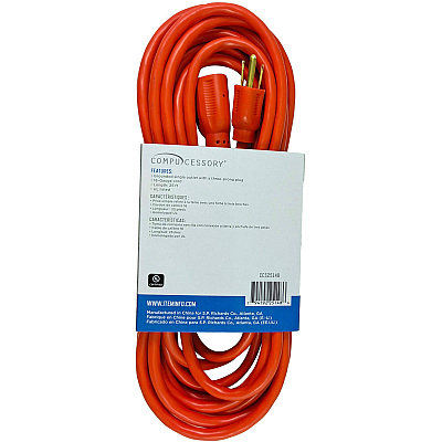 Compucessory Heavy-duty Indoor/Outdoor Extension Cord (CCS25148)