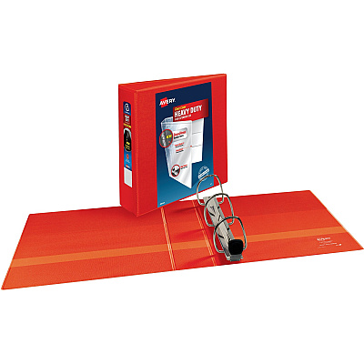 Avery Heavy-Duty View Red 3" Binder (AVE79325)