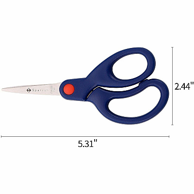 Sparco Bent Handle 5" Kids Scissors (SPR39049)