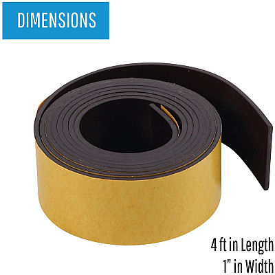 MasterVision 1"x4' Adhesive Magnetic Tape (BVCFM2020)