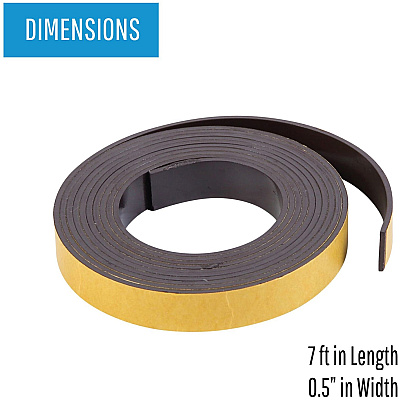 MasterVision 1/2"x7' Adhesive Magnetic Roll Tape (BVCFM2319)