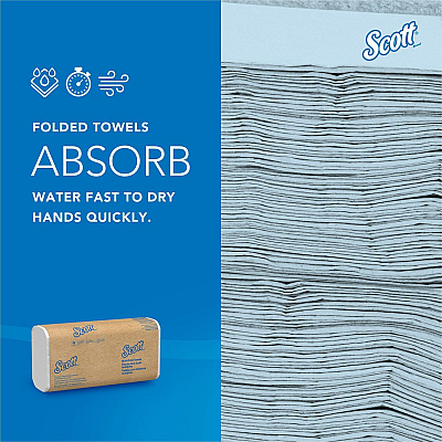 Scott 100% Recycled Fiber Multifold Paper Towels with Absorbency Pockets (KCC01807)