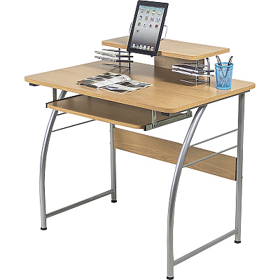 Lorell Computer Desk with Upper Shelf (LLR14337)