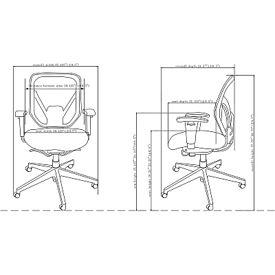Lorell Executive Self-tilt Mesh Mid-back Office Chair (LLR20017)