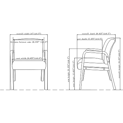 Lorell Upholstered Guest Chair (LLR40200)