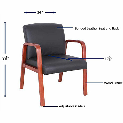 Lorell Upholstered Guest Chair (LLR40200)