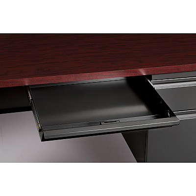 Lorell Fortress Series 66" Right-Pedestal Desk (LLR60916)