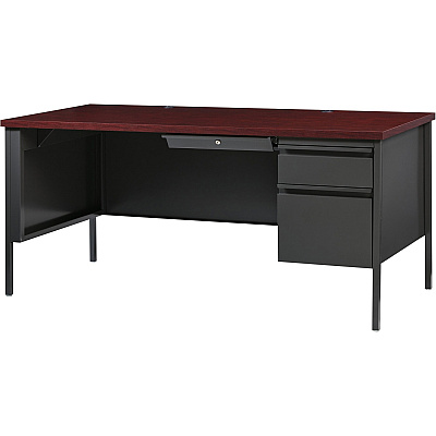 Lorell Fortress Series 66" Right-Pedestal Desk (LLR60916)