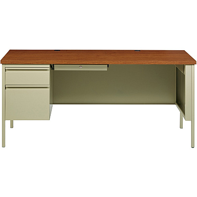Lorell Fortress Series Left-Pedestal Desk (LLR60917)