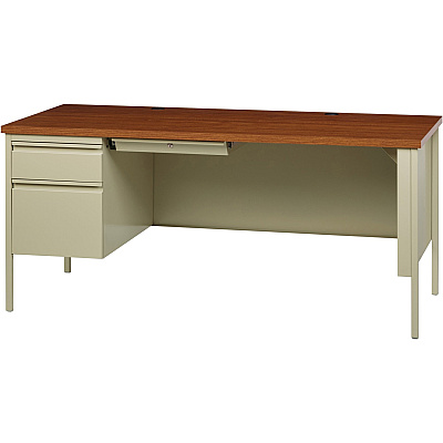 Lorell Fortress Series Left-Pedestal Desk (LLR60917)