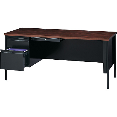 Lorell Fortress Series Left-Pedestal Desk (LLR60918)
