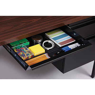 Lorell Fortress Series Left-Pedestal Desk (LLR60918)
