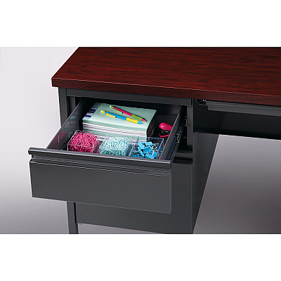 Lorell Fortress Series Left-Pedestal Desk (LLR60919)