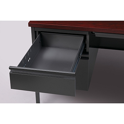 Lorell Fortress Series Left-Pedestal Desk (LLR60919)