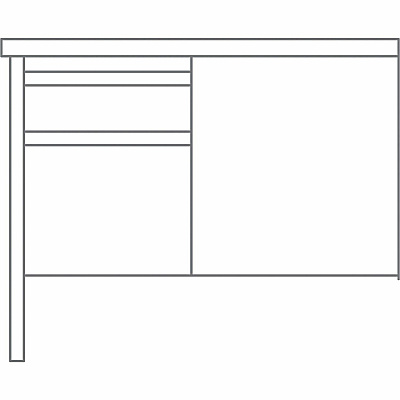 Lorell Fortress Series Left-Pedestal Return (LLR60924)