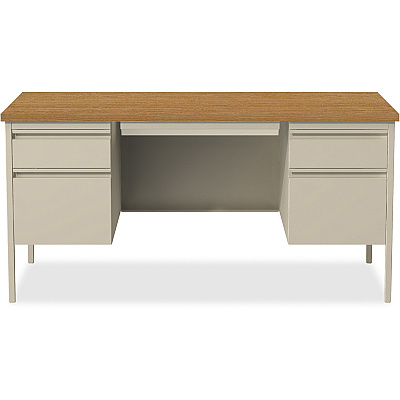 Lorell Fortress Series Double-Pedestal Desk (LLR60926)