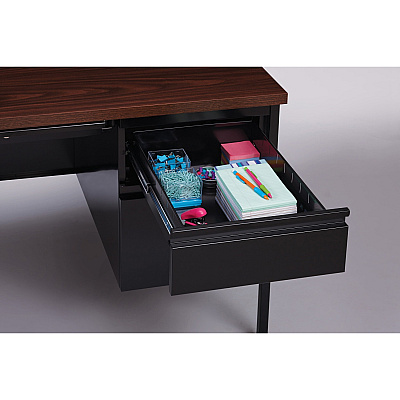 Lorell Fortress Series Double-Pedestal Desk (LLR60927)