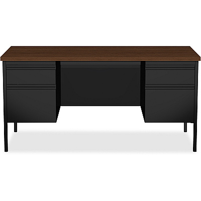 Lorell Fortress Series Double-Pedestal Desk (LLR60927)