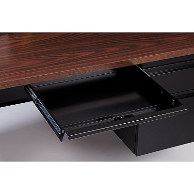 Lorell Fortress Series Double-Pedestal Desk (LLR60927)