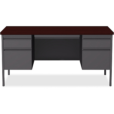 Lorell Fortress Series Double-Pedestal Desk (LLR60928)