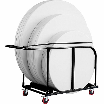 Lorell Round Planet Table Trolley Cart (LLR65955)