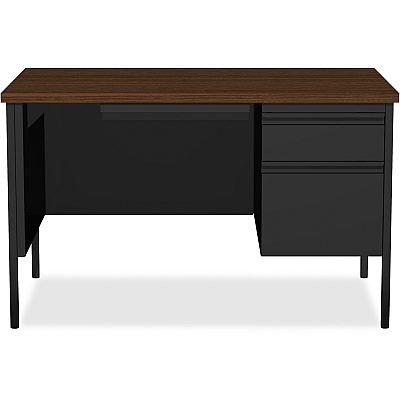 Lorell Fortress Series 48" Right Single-Pedestal Desk (LLR66902)