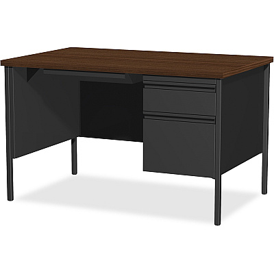 Lorell Fortress Series 48" Right Single-Pedestal Desk (LLR66902)