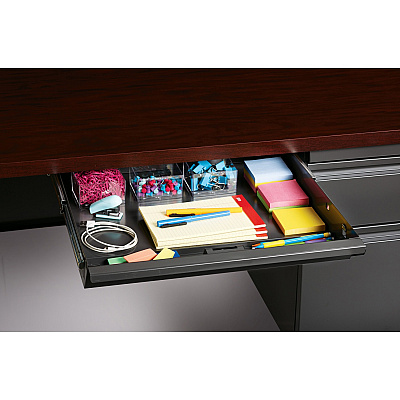 Lorell Fortress Series 48" Right Single-Pedestal Desk (LLR66903)