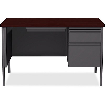 Lorell Fortress Series 48" Right Single-Pedestal Desk (LLR66903)