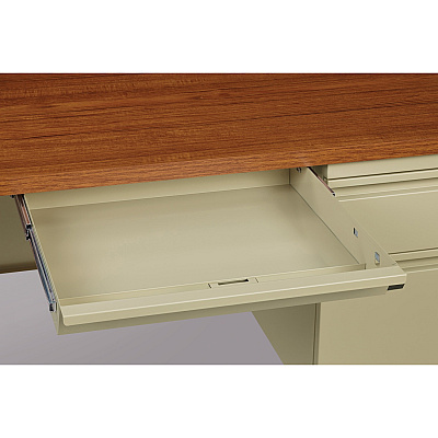 Lorell Fortress Series 66" Right-Pedestal Desk (LLR66904)