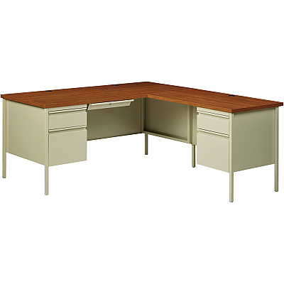 Lorell Fortress Series 66" Right-Pedestal Desk (LLR66904)