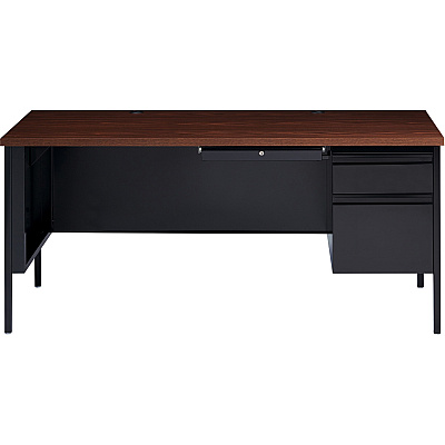 Lorell Fortress Series 66" Right-Pedestal Desk (LLR66905)