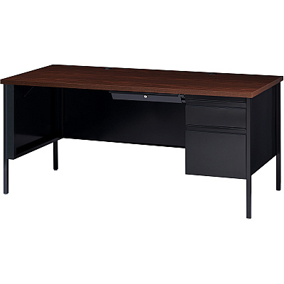 Lorell Fortress Series 66" Right-Pedestal Desk (LLR66905)