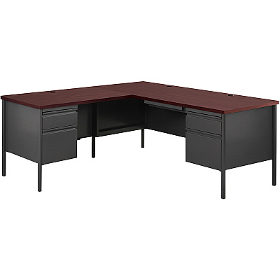 Lorell Fortress Series 66" Right-Pedestal Desk (LLR66905)