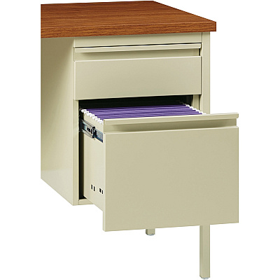 Lorell Fortress Series 48" Right Single-Pedestal Desk (LLR66908)