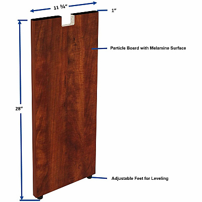 Lorell Essentials Series Credenza Half Leg (LLR69615)