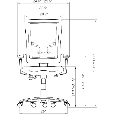 Lorell Mesh High-Back Office Chair (LLR85561)