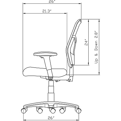Lorell Mesh High-Back Office Chair (LLR85561)