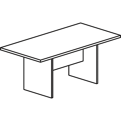 Lorell Essentials Rectangular Modular Conference Table (LLR87274)