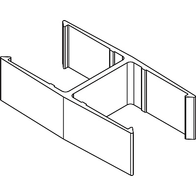 Lorell 180-degree Straight Panel Connectors (LLR90259)