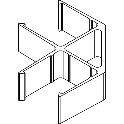 Lorell 90-Degree Panel Connectors (LLR90260)