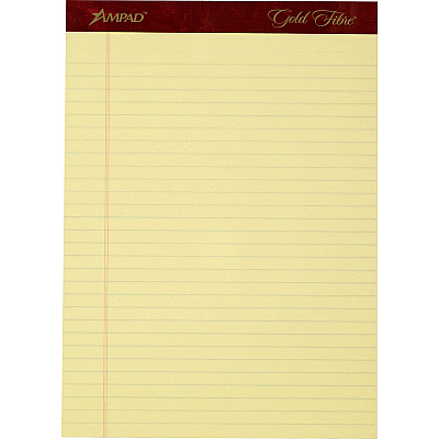 TOPS Gold Fibre Premium Rule Writing Pads - Letter (TOP20032)