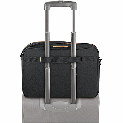 Solo Urban Carrying Case (Briefcase) for 11" to 17.3" iPad Notebook - Black, Gold (USLUBN3004)