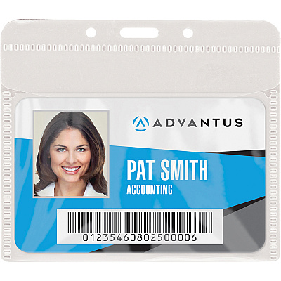 Advantus PVC-Free Horizontal Badge Holder (AVT75603)
