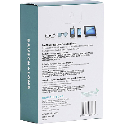 Bausch & Lomb Bausch & Lomb Pre-moistened Cleaning Tissues (BAL8576)