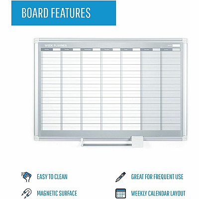 MasterVision Dry-erase Magnetic Planning Board (BVCGA0396830)