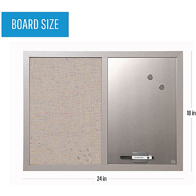 MasterVision MV Fabric/Dry-erase Bulletin Board (BVCMX04331608)
