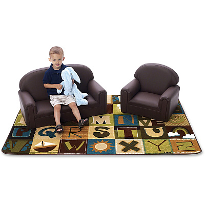 Carpets for Kids KIDSoft™ Toddler Alpha Blocks Nature Rug (11724)